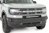 LED Light | Bumper Mount | 20" Black Single Row | White DRL | Ford Bronco Sport (21-22)
