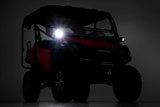 LED Light | Cage Mount | 2" Black Pair | Amber DRL | Honda Pioneer 1000 (16-22)