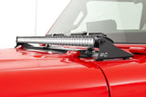 LED Light | Cowl Mnt | 50" Chrome Single Row | Jeep Wrangler JL (18-22)