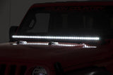 LED Light | Cowl Mnt | 50" Chrome Single Row | Jeep Wrangler JL (18-22)