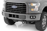 LED Light | Fog Mount | Dual 2" Black Pairs | Flood | Ford F-150 (15-17)