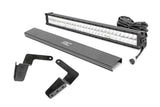 LED Light | Bumper Mount | 30" Chrome Dual Row | White DRL | Toyota FJ Cruiser (07-14)