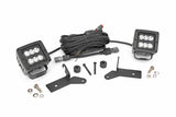 LED Light | Hinge Mnt | 2" Black Pair | Jeep Gladiator JT (20-22)/Wrangler JL (18-22)