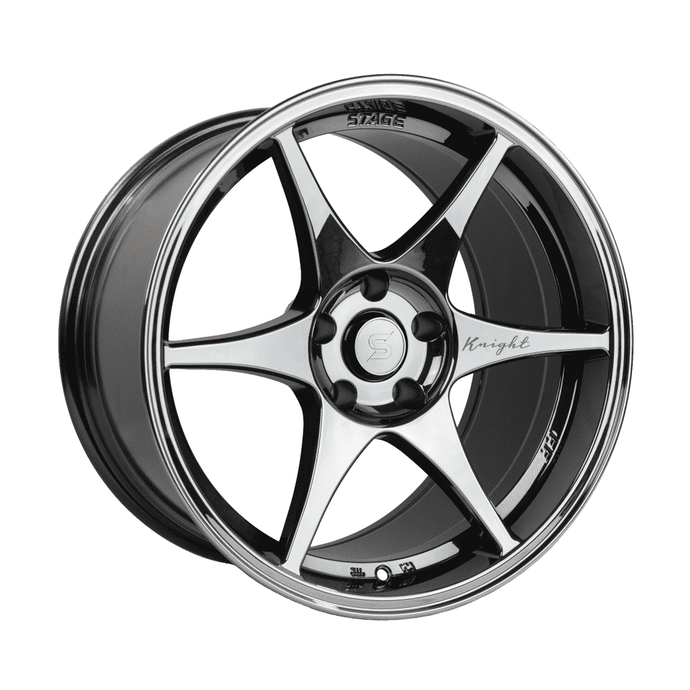 Stage Wheels Knight 17x9 +10mm 5x114.3 CB: 73.1 Color: Black Chrome