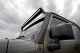 LED Light | Windshield Mount | 50" Black Dual Row | Jeep Wrangler JK (07-18)