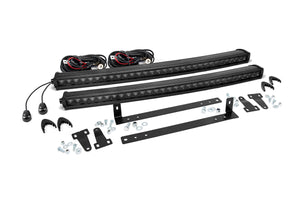LED Light | Grille Mount | Dual 30" Black Single Row | Ford F-150 (09-14)
