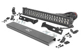 LED Light | Bumper Mount | 20" Black Dual Row| Amber DRL | Jeep Grand Cherokee WK2 (11-20)