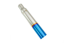 Universal 3" to 4" VIP Exhaust Tips "Blast Pipes" Style - Single - Straight - Blue Tip