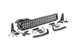 LED Light | Bumper Mnt | 20" Black Dual Row | Nissan Titan XD (16-21)