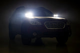 LED Light | Ditch Mount | Dual 2" Black Pairs | White DRL | Subaru Outback (15-19)