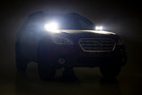 LED Light | Ditch Mount | Dual 2" Black Pairs | Flood | Subaru Outback (15-19)