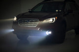 LED Light | Fog Mount | 2" Black Pair | Spot | Subaru Outback (15-19)