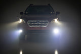 LED Light | Fog Mount | 2" Black Pair | Amber DRL | Subaru Outback (15-19)