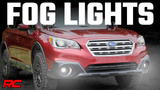 LED Light | Fog Mount | 2" Black Pair | Spot | Subaru Outback (15-19)