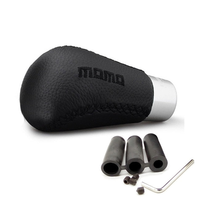 Universal Leather Wrapped MOMO Manual (Stick) Shift Knob/Gearshift/Shifter