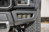 LED Light | Fog Mount | Triple 2" Black Pair | Ford Raptor (17-20)