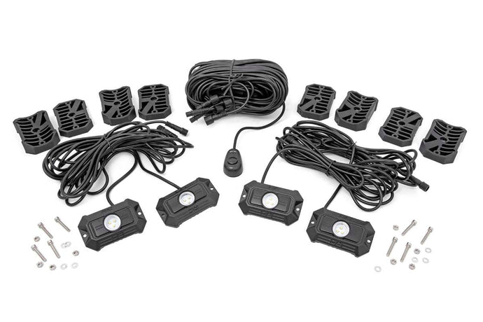 Chrome Series LED | Rock Light | 4 Piece Set