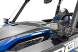 LED Light | Cage Mount | 2" Black Pair | Spot | Polaris General (16-22)