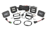 LED Light | Fog Mount | 2" Black Pair | Jeep Wrangler JK  (07-09)