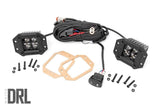 Black Series LED Light Pair | 2 Inch | Flush Mount | White DRL