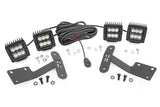 LED Light | Ditch Mount | Dual 2" Black Pairs | Spot | Toyota Tundra (14-21)